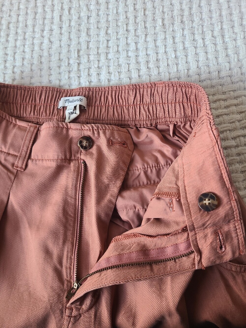 Madewell The Neale Straight-Leg Pant in Drapeweave Women's Size 4 - Picture 9 of 15